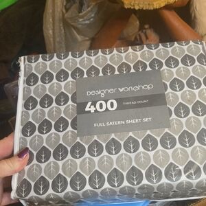 Sateen Sheet Set Grey NWT Full Size